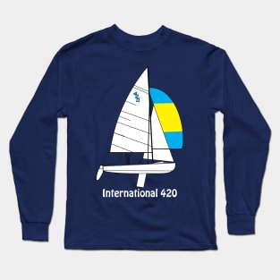 International 420 Sailboat Long Sleeve T-Shirt